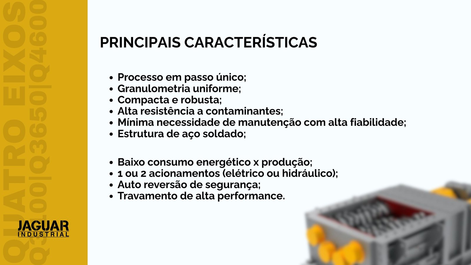 Triturador Q4600 para resíduos hospitalares
