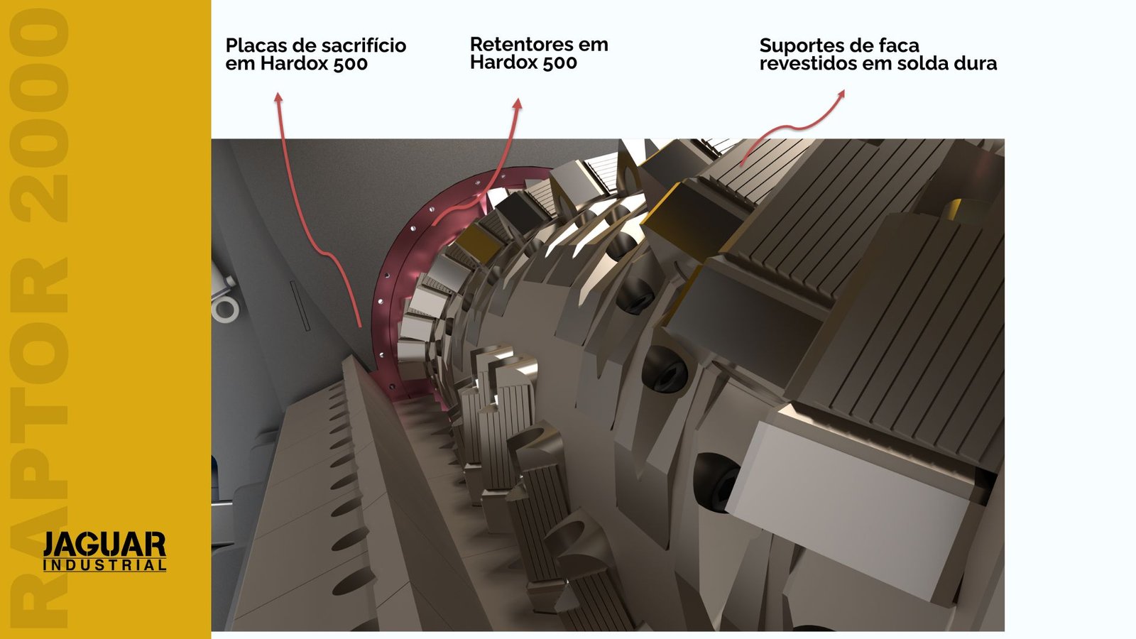 RAPTOR 2000 câmara de trituração