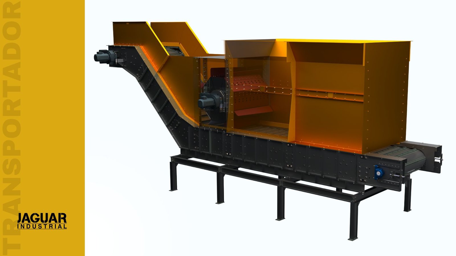 Transportador metálico para sucata